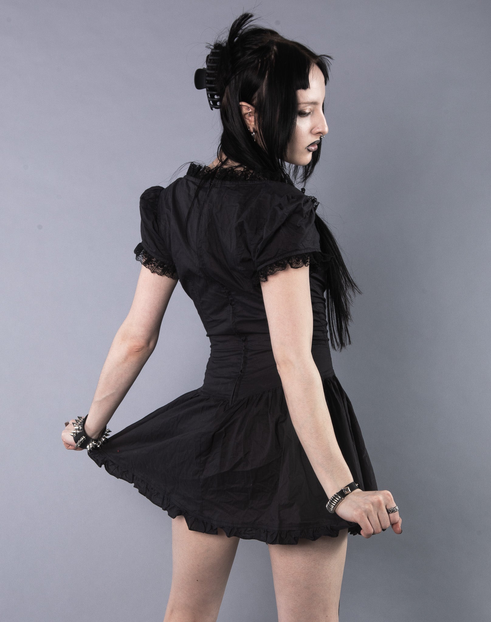 lip service lace dress The Fallen Angel Doll Dress
